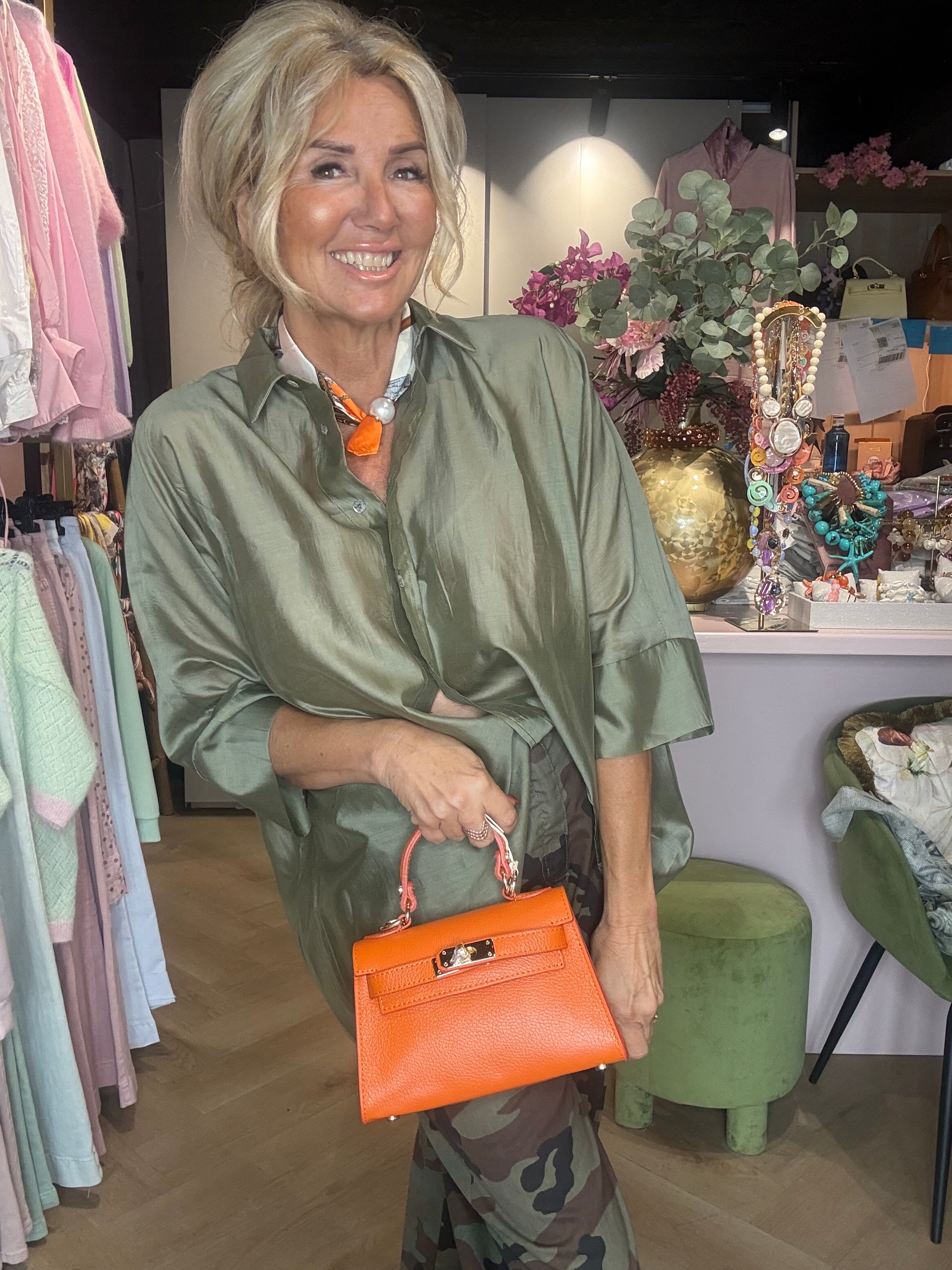 Blouse Viscose Groen